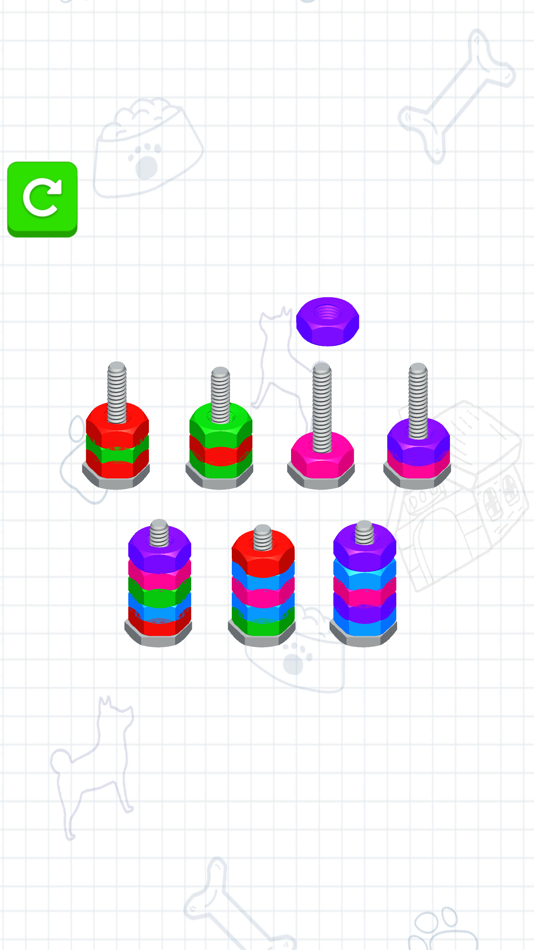 #4. Screw Stack 3D - Bolts Puzzle (iOS) 由: Quang Mai duc