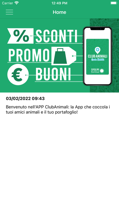 Club Animali - Carta Fedeltà Screenshot