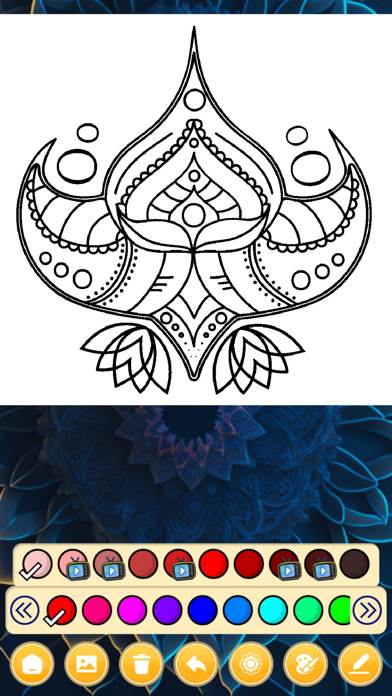 Mandala Art Coloring Games Screenshot