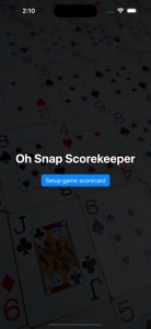 OhSnapScorekeeper screenshot #1 for iPhone
