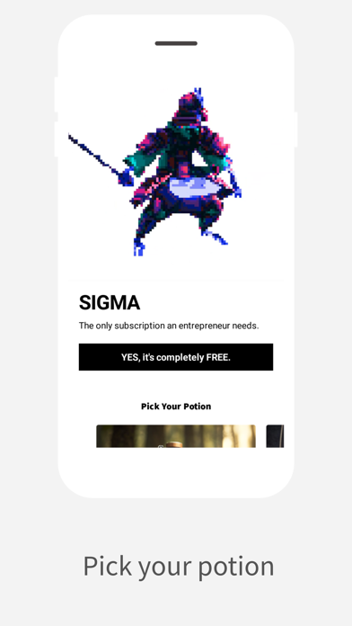 The Sigma App Screenshot