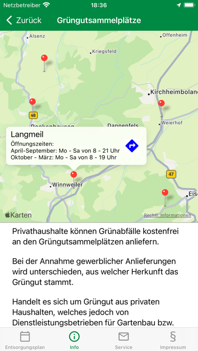 Abfall-App Donnersbergkreis Screenshot