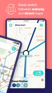 seoul metro subway map iphone screenshot 2