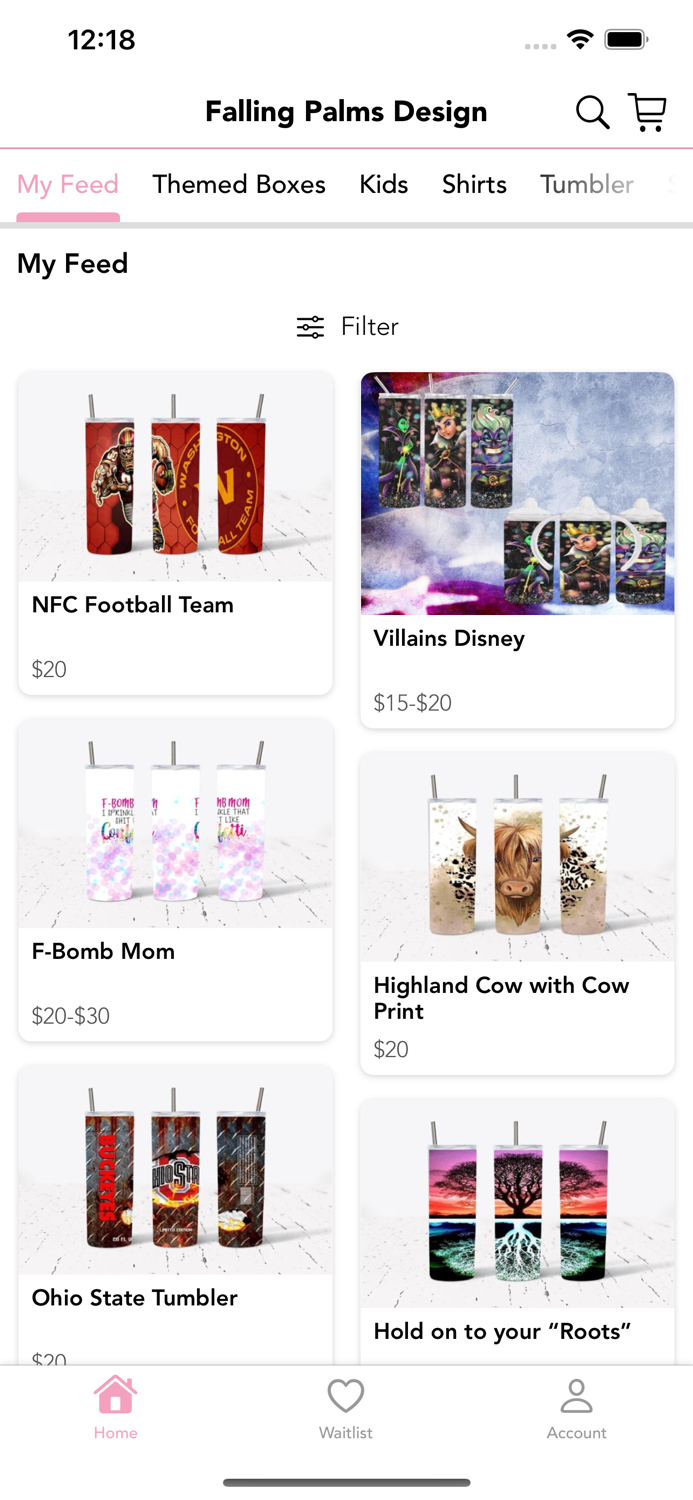 Falling Palms Design