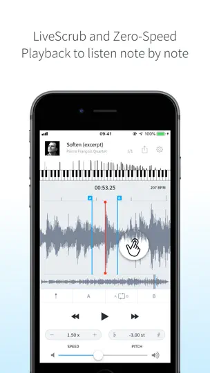 Capture d'écran de AudioStretch Lite sur iPhone 3