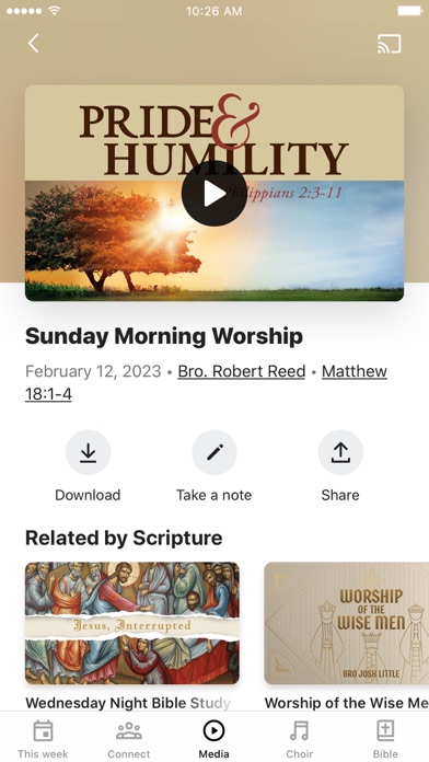 Nazareth Baptist Church Screenshot