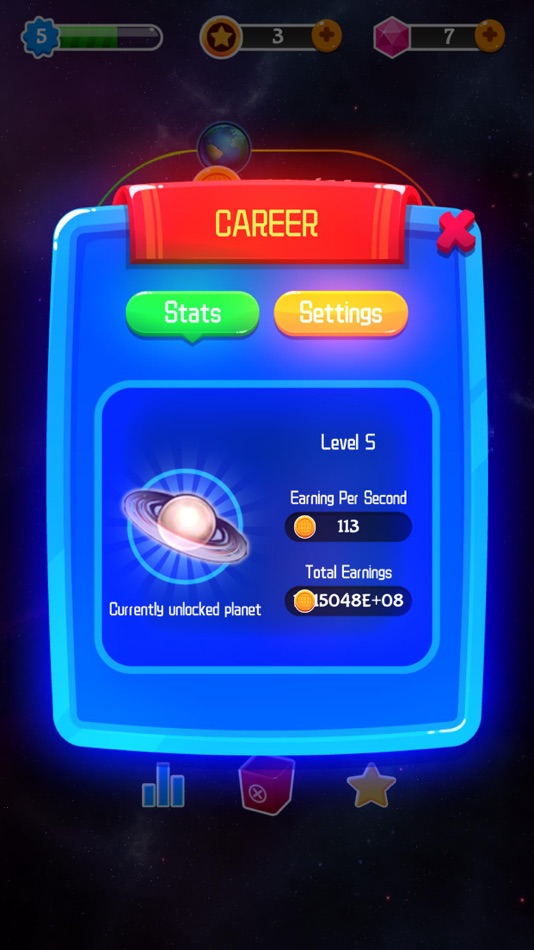 #3. Merge Stars - Mix Planet Games (iOS) By: 冰 冯