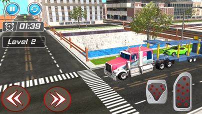 Euro Truck Driving Sim 3D Game Screenshot