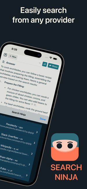 ‎Search Ninja for Safari Screenshot