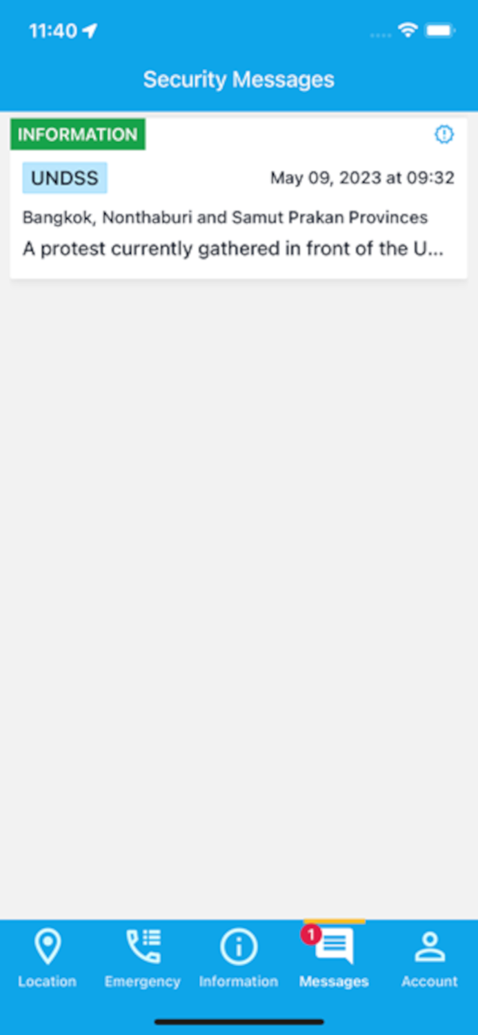 Electronic Travel Advisory