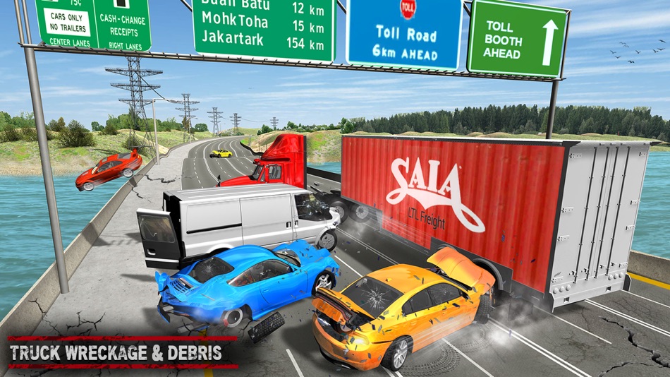 #2. Ultimate Car Crash Bridge Loop (iOS) Podle: MASH Entertainment