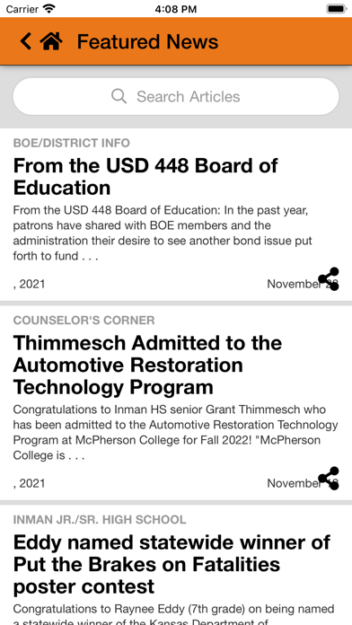 USD 448 Inman Schools Screenshot