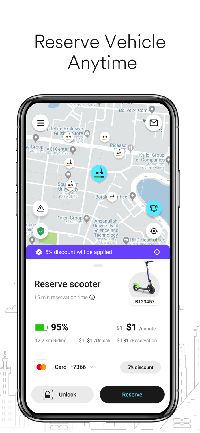 EVA ride - Scooter Sharing