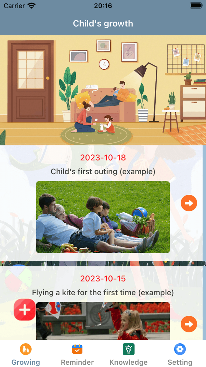 Children’s Growing Memories