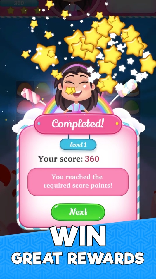 #5. Candy Match Puzzle Challenge (iOS) By: Lucille Games
