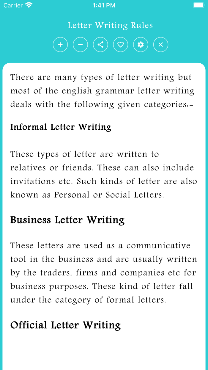 English Letter Writing