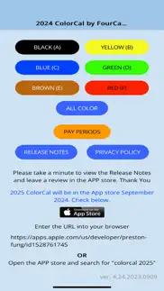 2024 colorcal by fourcatsapp iphone screenshot 1