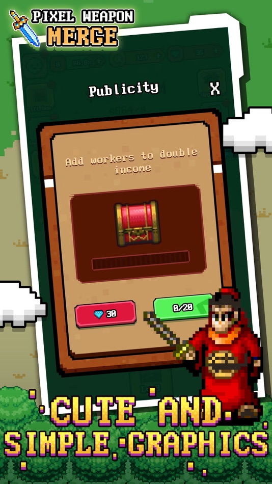 #5. Pixel Weapon Merge (iOS) Podle: 晓云 陈