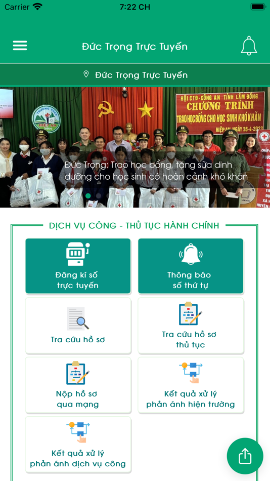 #1. Đức Trọng Trực Tuyến (iOS) 由: Uy Ban Nhan Dan Thanh Pho Da Lat