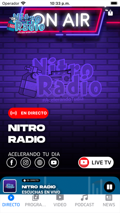 Nitro Radio Screenshot