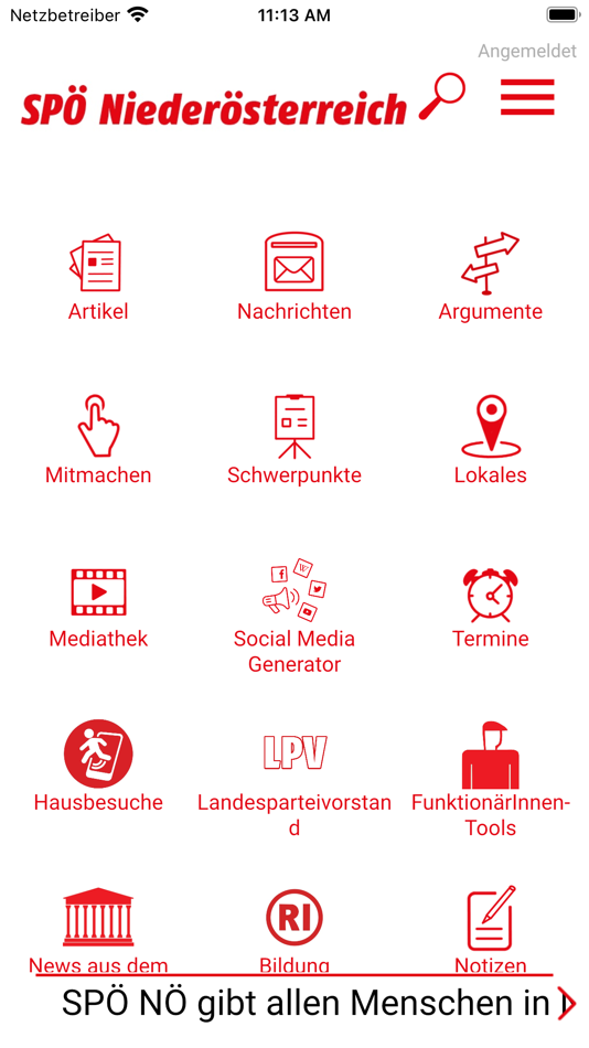 SPÖ Niederösterreich - 9.6.4 - (iOS)