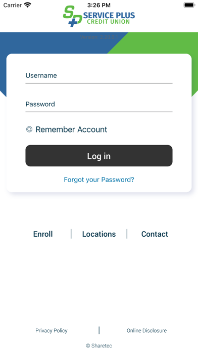 Service Plus Credit Union Screenshot