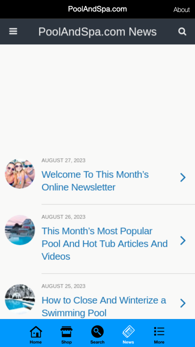 PoolAndSpa.com Screenshot
