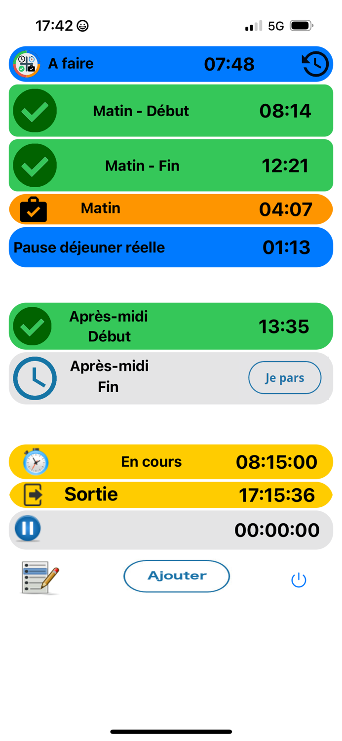 Gestion Quotidienne du Travail