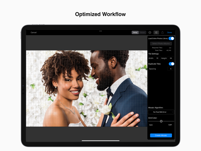 mosaicPro Photo Mosaic App