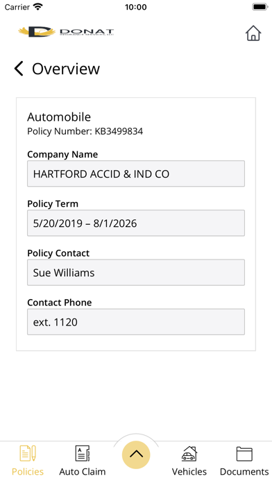 Donat Insurance Services, LLC Screenshot