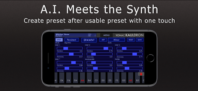 Ảnh chụp màn hình Kauldron Synthesizer