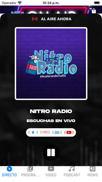 Nitro Radio Screenshot