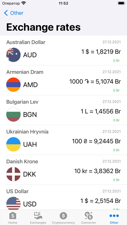 Exchange rates of Belarus screenshot-9
