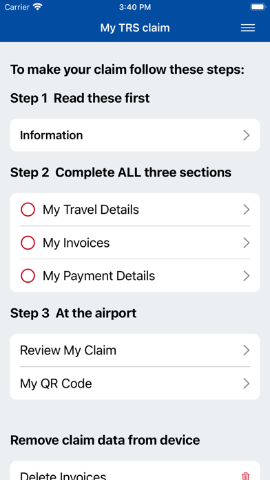 Tourist Refund Scheme screenshot 2