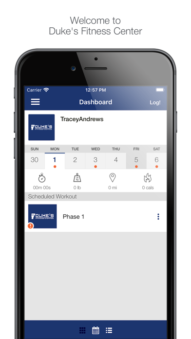 Duke's Fitness Center Screenshot