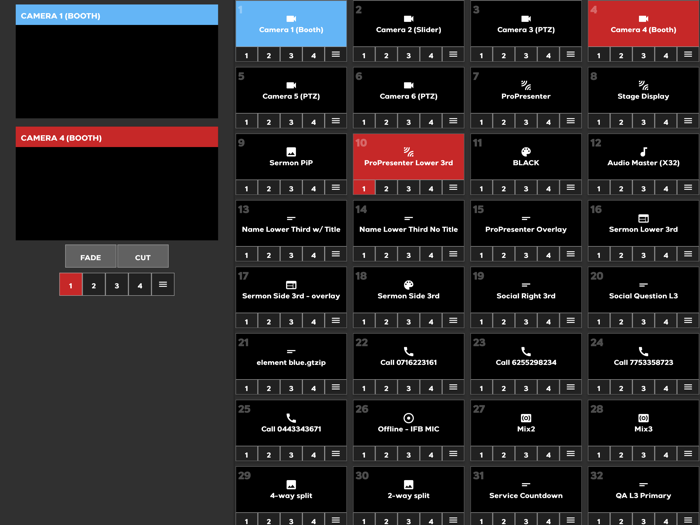 Unofficial vMix Remote Control
