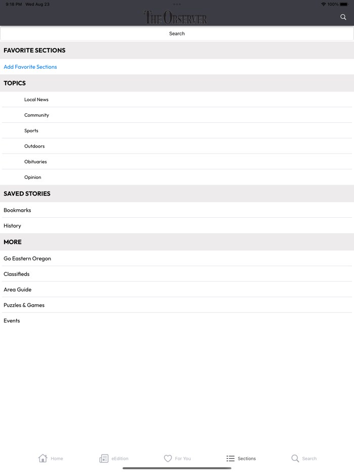 The Observer News and eEdition