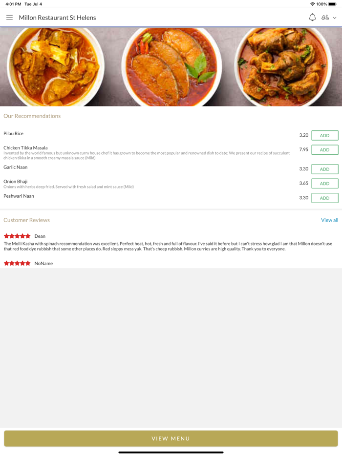 Millon Restaurant St Helens