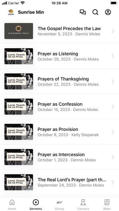 Sunrise Ministries Screenshot