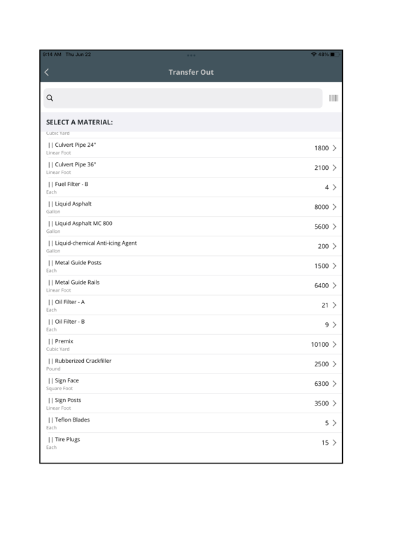 Screenshot #6 pour AgileAssets Materials Manager