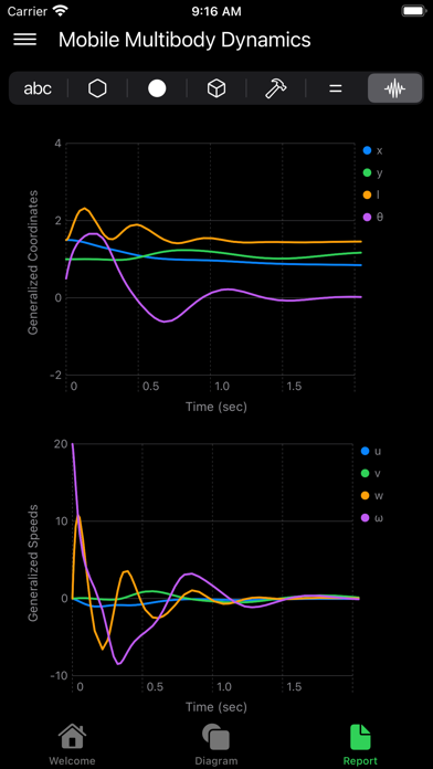 Mobile Multibody Dynamics Screenshot