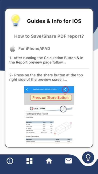 TALO Duct Sizer Screenshot
