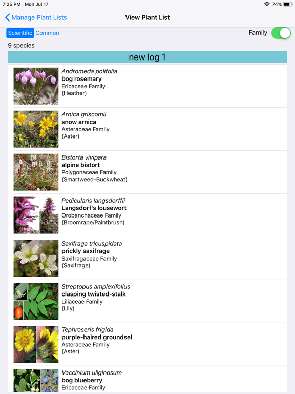 Yukon Wildflowers iPad screenshot