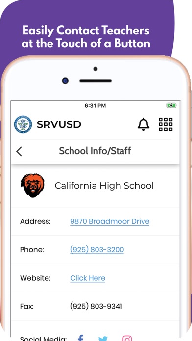 San Ramon Valley USD Screenshot