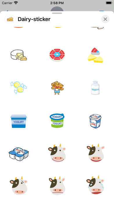 Screenshot #2 pour produits laitiers autocollant