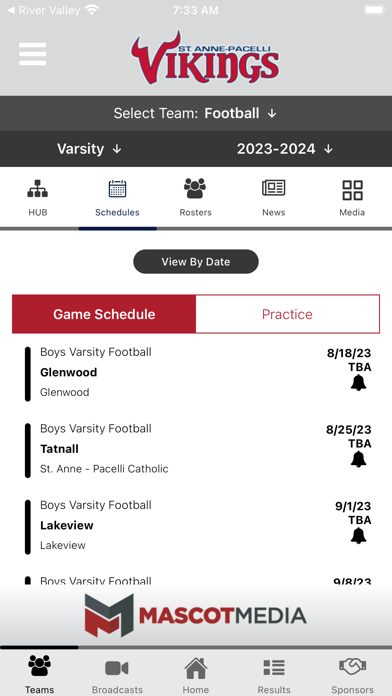 St. Anne-Pacelli Athletics Screenshot