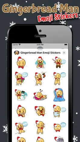Game screenshot Gingerbread Man Emoji Stickers hack