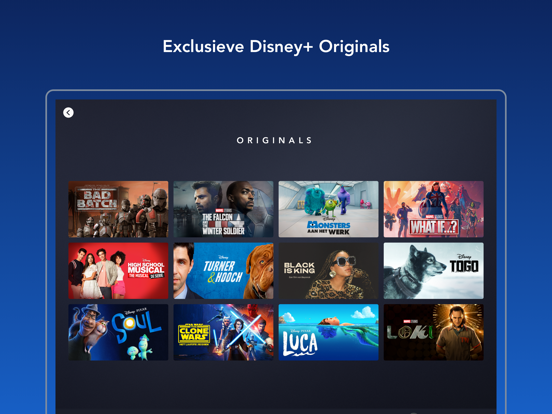 Disney+ iPad app afbeelding 3
