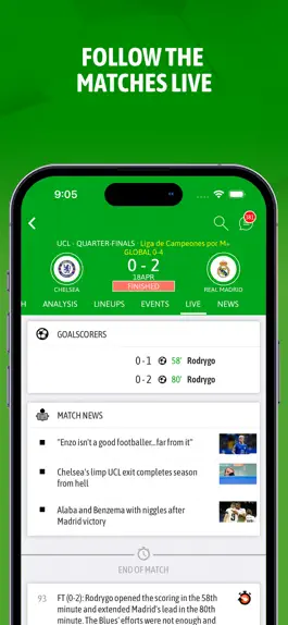 Game screenshot BeSoccer - Soccer Livescores apk