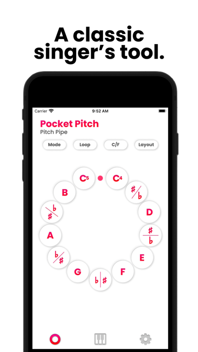 Pocket Pitch - The Singer App Screenshot